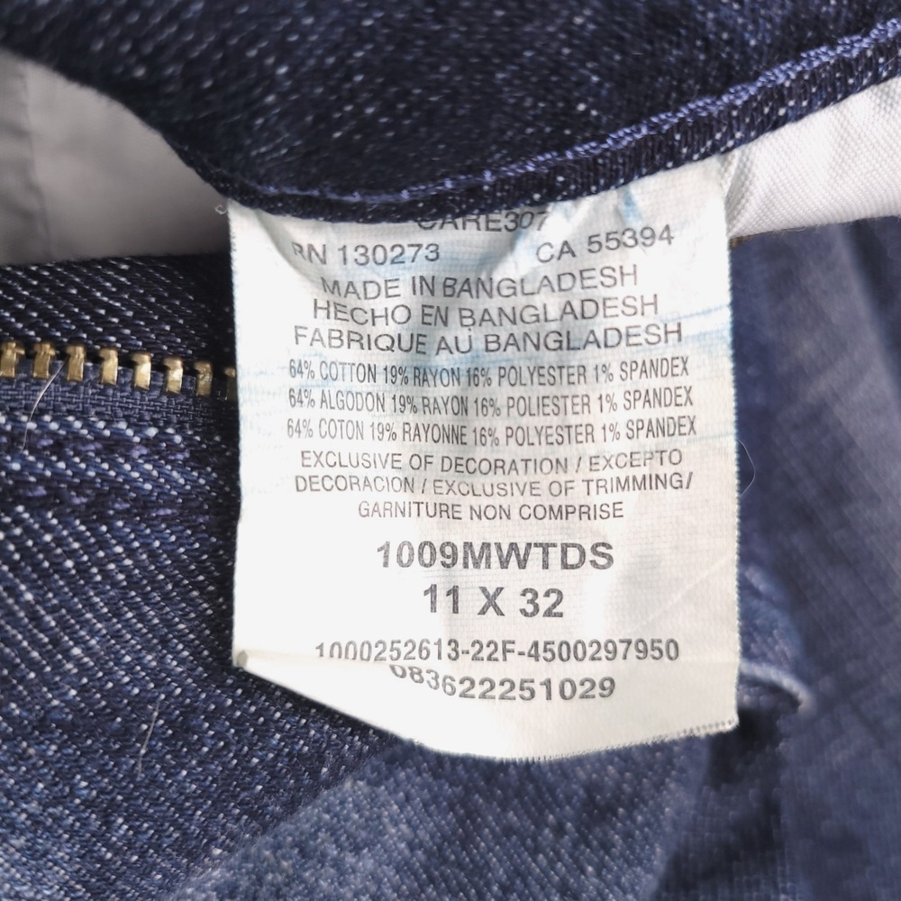 WRANGLER Jeans Size 11/12 Straight Leg Mid Rise Blue Denim 31x32 NEW - Picture 9 of 16